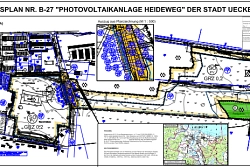 B-27 Bisheriger und zukünftiger Geltungsbereich des Bebauungsplanes Nr. B-27 „Photovoltaikanlage Heideweg“
