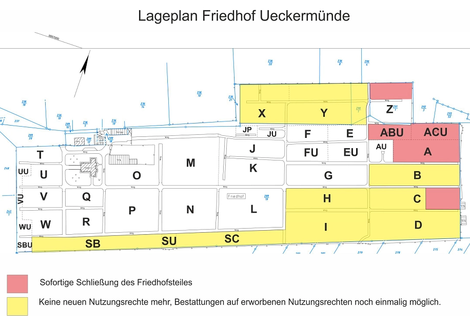 Friedhof Ueckermünde - Skizze 1