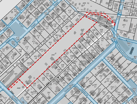 Geltungsbereich B-56 „Wohnen an der Oststraße 20“